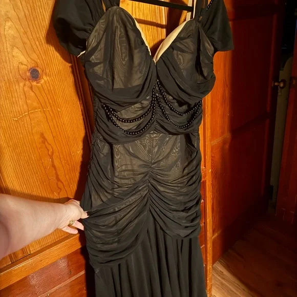 Mummy Ruched Illusion Dress XL - Picture 1 of 6